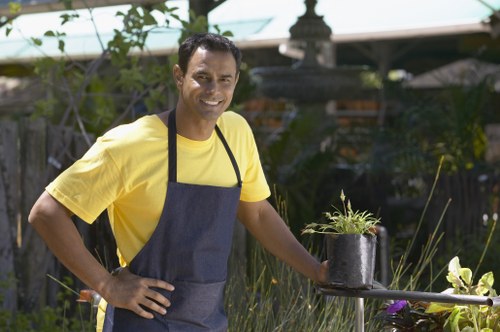 Charity partnership reusing garden items and materials